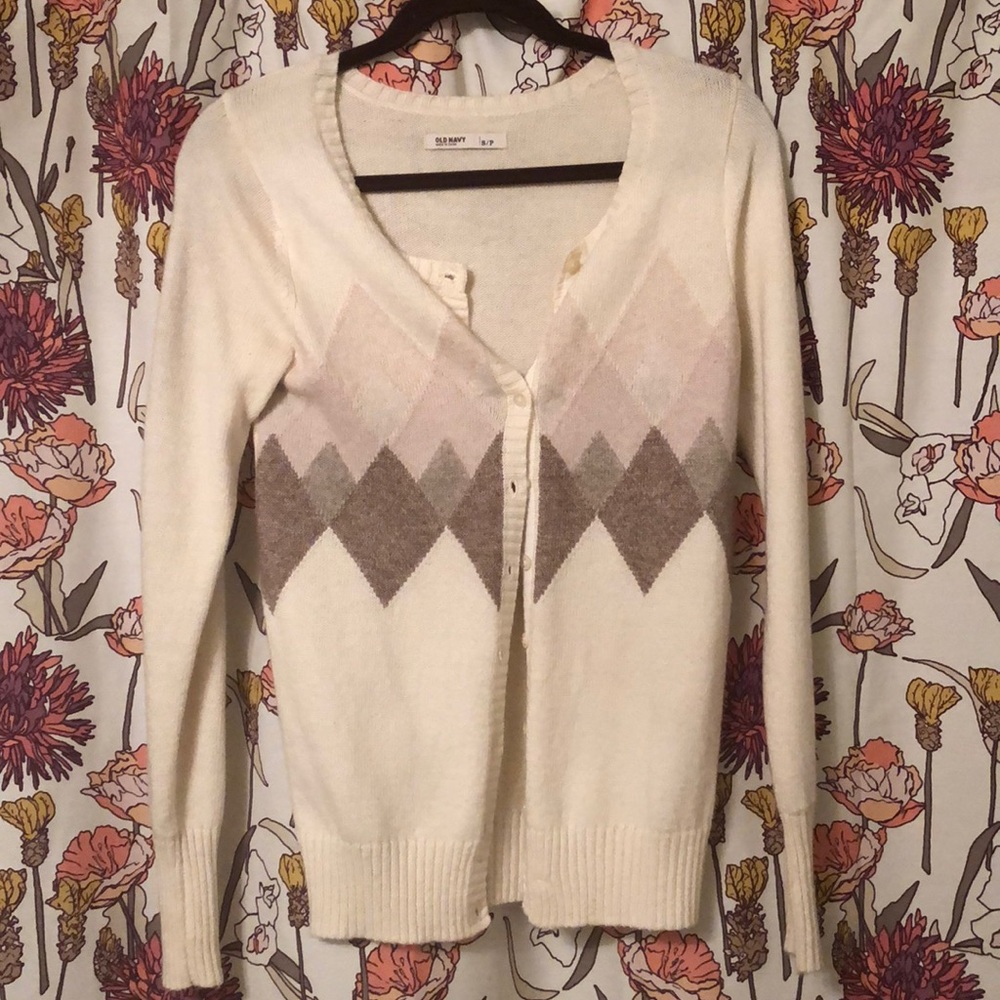 Old Navy woven pattern cardigan